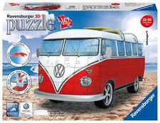 Ravensburger 3D Puzzle Volkswagen T 1 Surfer Édition 162 Pièces, Ovp + Cadeaux