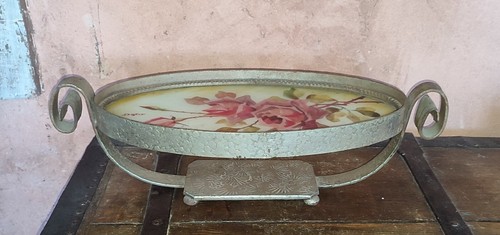 Plateau centre table fer - table, en