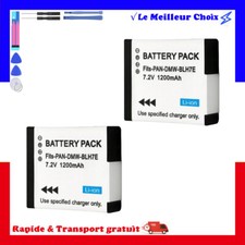 2X POUR PANASONIC LUMIX BATTERY DMW-BLH7E GM5 GF7 GF8 GF9 GM1 LX10 120MAH