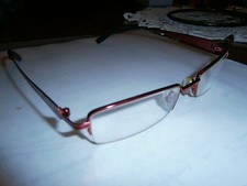 LUNETTES DE VUE MONTURE ROUGE MÉTALLIQUE