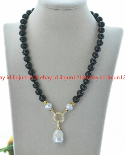 10mm black agate natural - 10mm, &