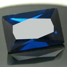 Pierre précieuse émeraude naturelle certifiée saphir bleu du Sri Lanka 16 x 1...