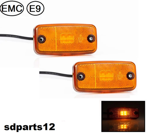 Paire feux lateraux orange - lateraux,