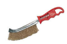 Brosse métallique standard (poil laiton ou acier) Longueur totale 240 mm. Lotde2