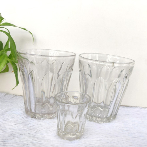 1930 vintage verre transparent - verre,