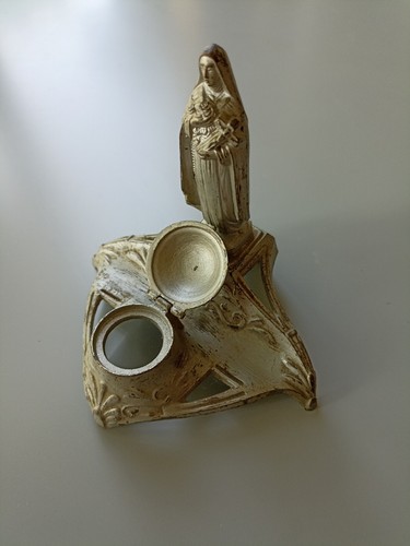 Ancien encrier religieux - ancien,