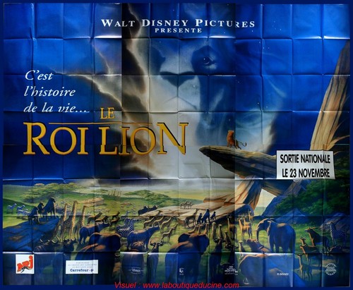 Roi lion affiche cinéma - roi,