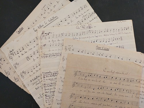 Lot partitions manuscrites