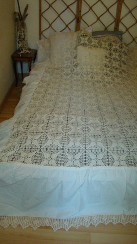 Vintage dessus lit bi - de,