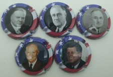 Série de 5 capsules de champagne Martin Michel président Américain série 7. TG