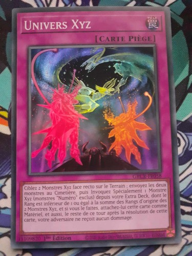 Carte univers xyz - carte,