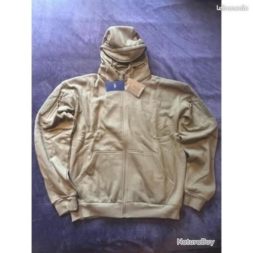 Sweat veste tactique zippe