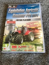 jeu pc EXPLOITATION AGRICOLE simulateur pro 2014 NEUF Edition Platinium