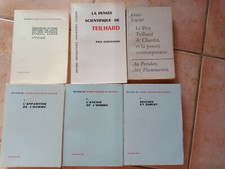6x livre TEILHARD de CHARDIN Pensée scientifique Christ Homme + COGNET CHAUCHARD