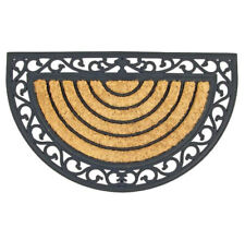 Tapis D'Entrée Relief En Caoutchouc Avec Insertion En Coco 75x45cm