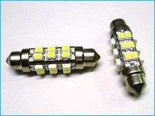 Lampe LED SILURO C5W 42Mm 360° 24 SMD 12V Pour Enseigne TAXI Col. Blanc Pavia