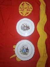 Assiette porcelaine signé - assiette,