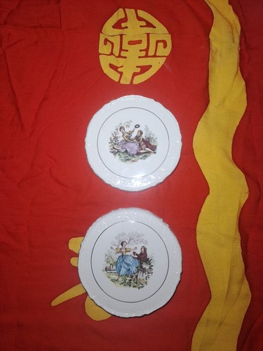 Assiette porcelaine signé - porcelaine,