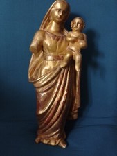 ANCIENNE STATUE/BOIS SCULPTE