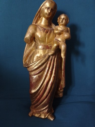 Ancienne statue bois - ancienne, statue/bois