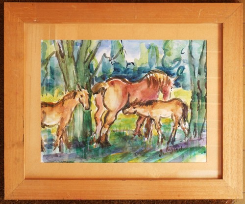 Tableau aquarelle gérard - aquarelle, de