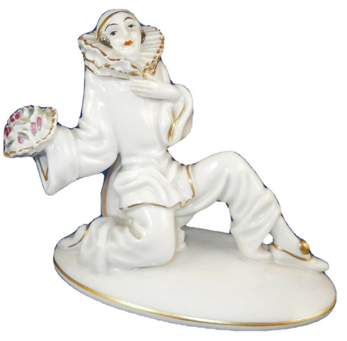 Figurine porcelaine pierrot - en,