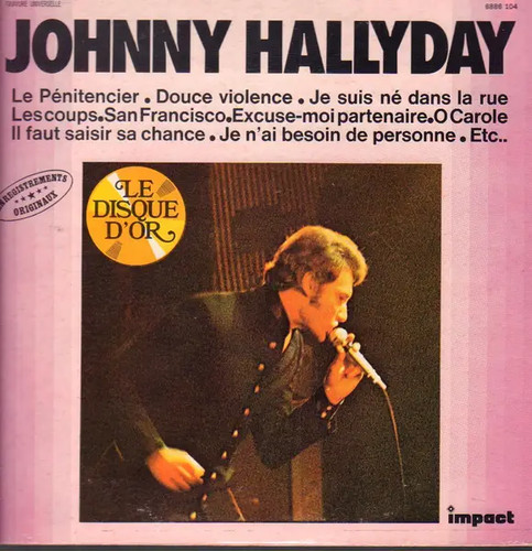 Johnny hallyday disque or - le, d'or