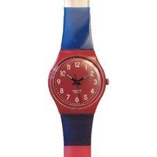 Montre collector swatch rouge - montre,