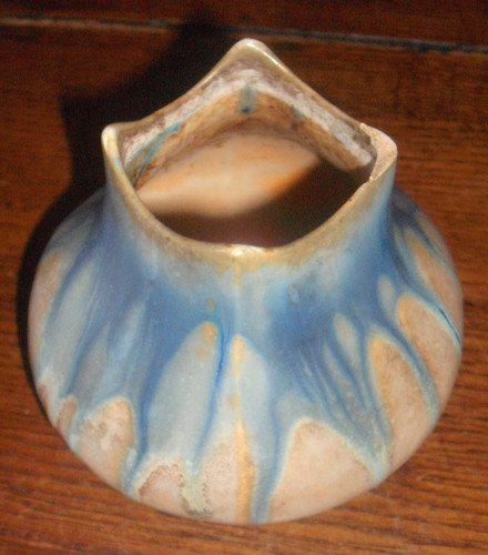Ancien vase grés signé g - ancien, en
