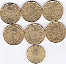 BEAU LOT DE 8 PIECES DE 10 ET 20 CTS EURO PORTUGAL- ANNEES DIFFERENTES -