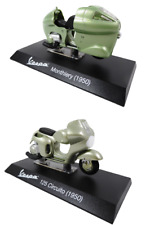 Lot de 2 Scooters Vespa des années 50 - 1/18 Maisto Véhicule Miniature Moto VES2