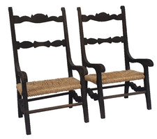 Anciennes paire fauteuils - anciennes,