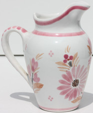 POT A LAIT ROSE EN FAIENCE DE