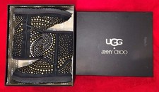 UGG Black Suede Studded Boots