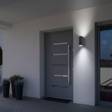 Applique Murale D'Extérieur Spot Mural Hauswandleuchte Aluminium Noir 2x GU10