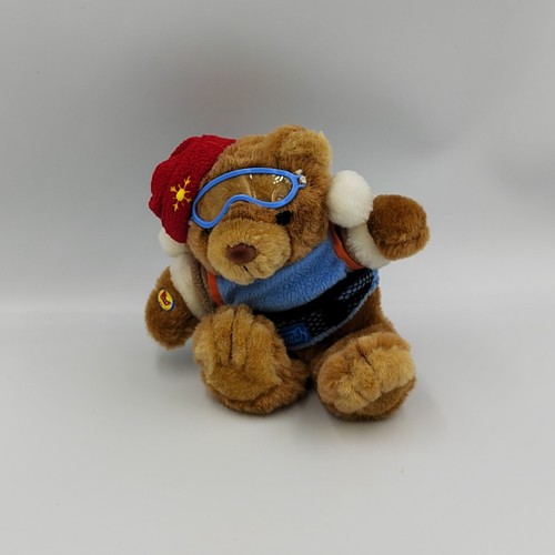 Peluche ours marron pull - , bleu