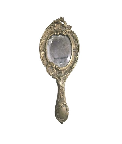 Miroir main à face - ou,