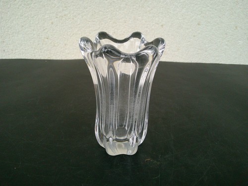 Vase verre cristal annee 50 - verre,