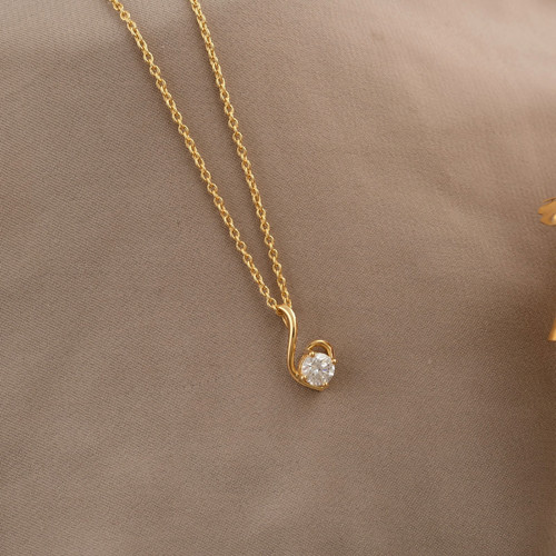 Pendentif diamant solitaire - diamant,