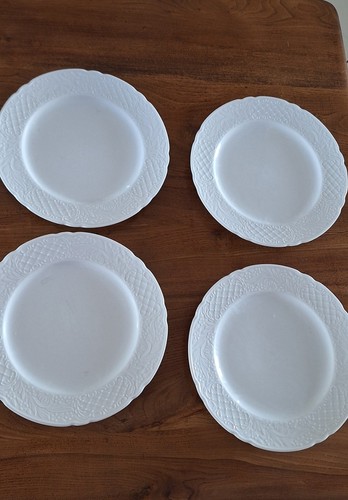Lot assiettes blanches en - blanches,