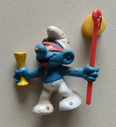 Figurine schtroumpf fêtard - figurine,