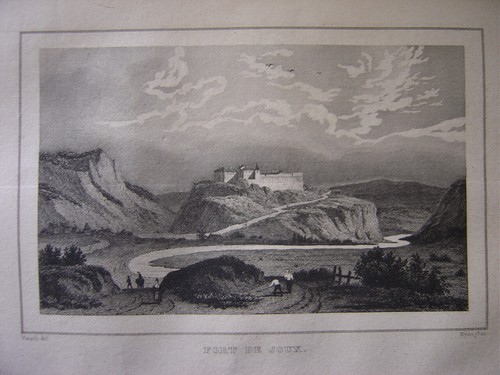 Gravure fort joux la - gravure,