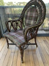 fauteuil rotin ancien