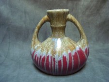 Vase Grès Flammé 2 Anses Gustave De Bruyn  1930 H 20 Cm POTERIE FIVES LILLE