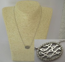 3gr COLLIER pendentif serti chaine règlable  Argent massif 925 N°396