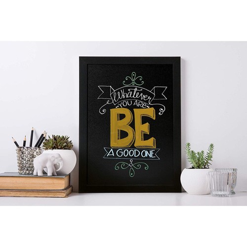 Tableau ardoise noire woody - tableau,