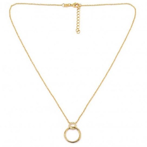 Collier anneaux plaqué - "2,