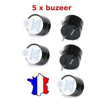 5 x Buzzer actif 5V - Son continu - Bip - Arduino, Raspberry, Alarme, drone
