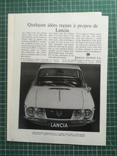 792 belle PUBLICITE ANCIENNE circa 1970 idées reçues Lancia Fulvia coupé rallye
