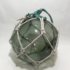 Grand filet boule flotteur de pêche en verre 30 cm marron 11,8" objet japonai...
